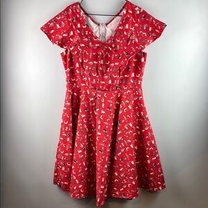 Magnolia Park Cat Retro Dress Size XXL